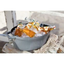 Staub Gietijzeren Braadpan 31 Cm / 5,5 L, Ovaal, Grafietgrijs -Staub Verkoopwinkel 000010999