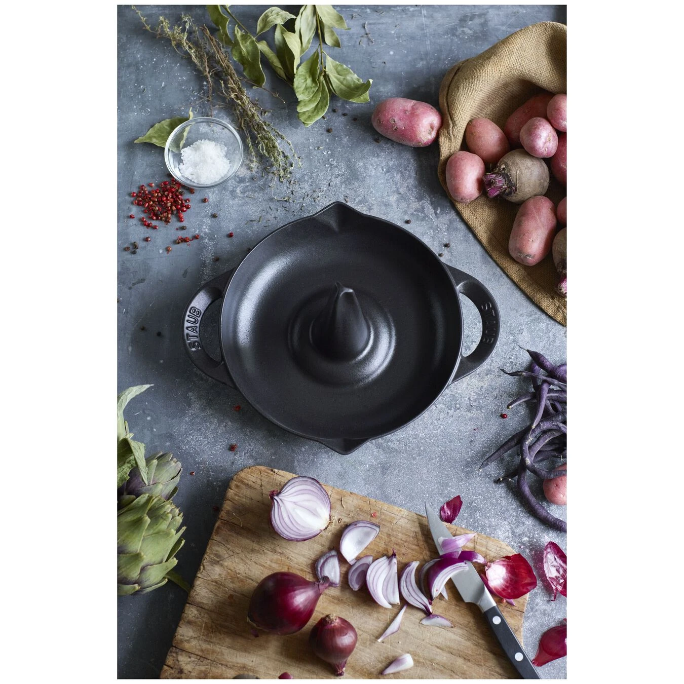 Staub Kippenbrader 24 Cm, Zwart 4 Staub Kippenbrader 24 Cm, Zwart - Afbeelding 4