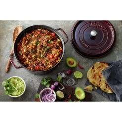 Staub Gietijzeren Braadpan 28 Cm / 6,75 L, Rond, Grenadine Rood -Staub Verkoopwinkel 000017580