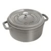Staub Gietijzeren Braadpan 24 Cm / 3,8 L, Rond, Grafietgrijs