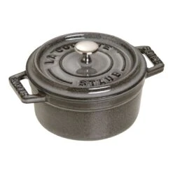 Staub Mini Braadpan 10 Cm / 250 Ml, Rond, Grafietgrijs