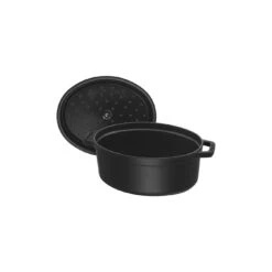 Staub Gietijzeren Braadpan 31 Cm / 5,5 L, Ovaal, Zwart -Staub Verkoopwinkel 40500 231 0 6 2