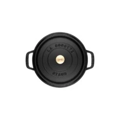 Staub Gietijzeren Braadpan 34 Cm / 12,5 L, Rond, Zwart -Staub Verkoopwinkel 40500 241 0 8 1