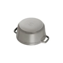 Staub Gietijzeren Braadpan 24 Cm / 3,8 L, Rond, Grafietgrijs -Staub Verkoopwinkel 40500 246 0 6