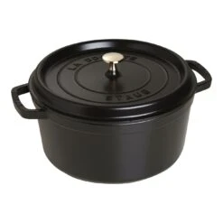 Staub Gietijzeren Braadpan 28 Cm / 6,75 L, Rond, Zwart