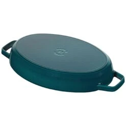 Staub Ovenschaal Met Deksel 33 Cm, Ovaal, La-mer -Staub Verkoopwinkel 40501 125 0 4