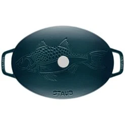 Staub Ovenschaal Met Deksel 33 Cm, Ovaal, La-mer -Staub Verkoopwinkel 40501 125 0 5