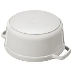 Staub Gietijzeren Braadpan 24 Cm / 3,8 L, Rond, White Truffle -Staub Verkoopwinkel 40501 412 0 4