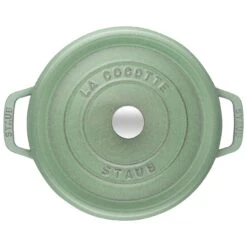 Staub Gietijzeren Braadpan 26 Cm / 5,25 L, Rond, Salie -Staub Verkoopwinkel 40505 364 3