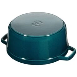 Staub Gietijzeren Braadpan 24 Cm / 3,8 L, Rond, La-mer -Staub Verkoopwinkel 40508 654 0 2