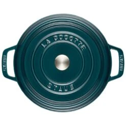 Staub Gietijzeren Braadpan 24 Cm / 3,8 L, Rond, La-mer -Staub Verkoopwinkel 40508 654 0 8