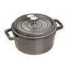 Staub Gietijzeren Braadpan 22 Cm / 2,5 L, Rond, Grafietgrijs