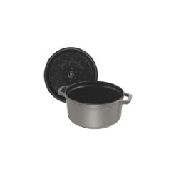 Staub Gietijzeren Braadpan 18 Cm / 1,7 L, Rond, Grafietgrijs -Staub Verkoopwinkel 40509 304 0 5 2