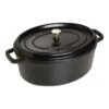 Staub Gietijzeren Braadpan 33 Cm / 6,75 L, Ovaal, Zwart