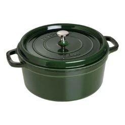 Staub Gietijzeren Braadpan 28 Cm / 6,75 L, Rond, Basilicum