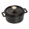 Staub Gietijzeren Braadpan 12 Cm / 400 Ml, Rond, Zwart