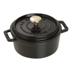 Staub Gietijzeren Braadpan 12 Cm / 400 Ml, Rond, Zwart