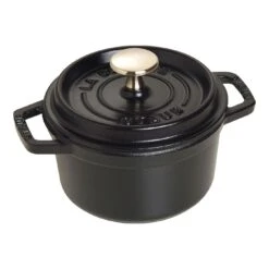 Staub Gietijzeren Braadpan 14 Cm / 800 Ml, Rond, Zwart