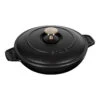 Staub Ovenschaal Met Deksel 20 Cm, Rond, Zwart