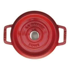Staub Gietijzeren Braadpan 18 Cm / 1,7 L, Rond, Kersenrood