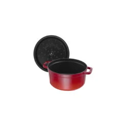 Staub Gietijzeren Braadpan 18 Cm / 1,7 L, Rond, Kersenrood -Staub Verkoopwinkel 40509 814 0 5 1