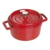 Staub Gietijzeren Braadpan 22 Cm / 2,5 L, Rond, Kersenrood