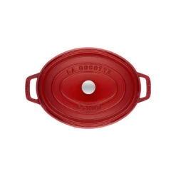 Staub Gietijzeren Braadpan 27 Cm / 3,25 L, Ovaal, Kersenrood -Staub Verkoopwinkel 40509 830 0 2