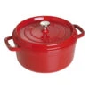 Staub Gietijzeren Braadpan 24 Cm / 3,8 L, Rond, Kersenrood