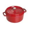 Staub Gietijzeren Braadpan 26 Cm / 5,25 L, Rond, Kersenrood