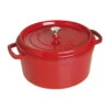 Staub Gietijzeren Braadpan 28 Cm / 6,75 L, Rond, Kersenrood