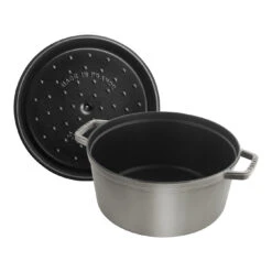 Staub Gietijzeren Braadpan 30 Cm / 8,4 L, Rond, Grafietgrijs -Staub Verkoopwinkel 40509 862 0 000000883