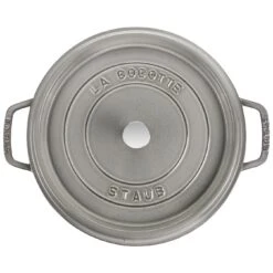 Staub Gietijzeren Braadpan 30 Cm / 8,4 L, Rond, Grafietgrijs -Staub Verkoopwinkel 40509 862 0 000000887