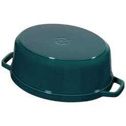 Staub Gietijzeren Braadpan 31 Cm / 5,5 L, Ovaal, La-mer -Staub Verkoopwinkel 40510 598 0 3