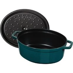 Staub Gietijzeren Braadpan 31 Cm / 5,5 L, Ovaal, La-mer -Staub Verkoopwinkel 40510 598 0 5