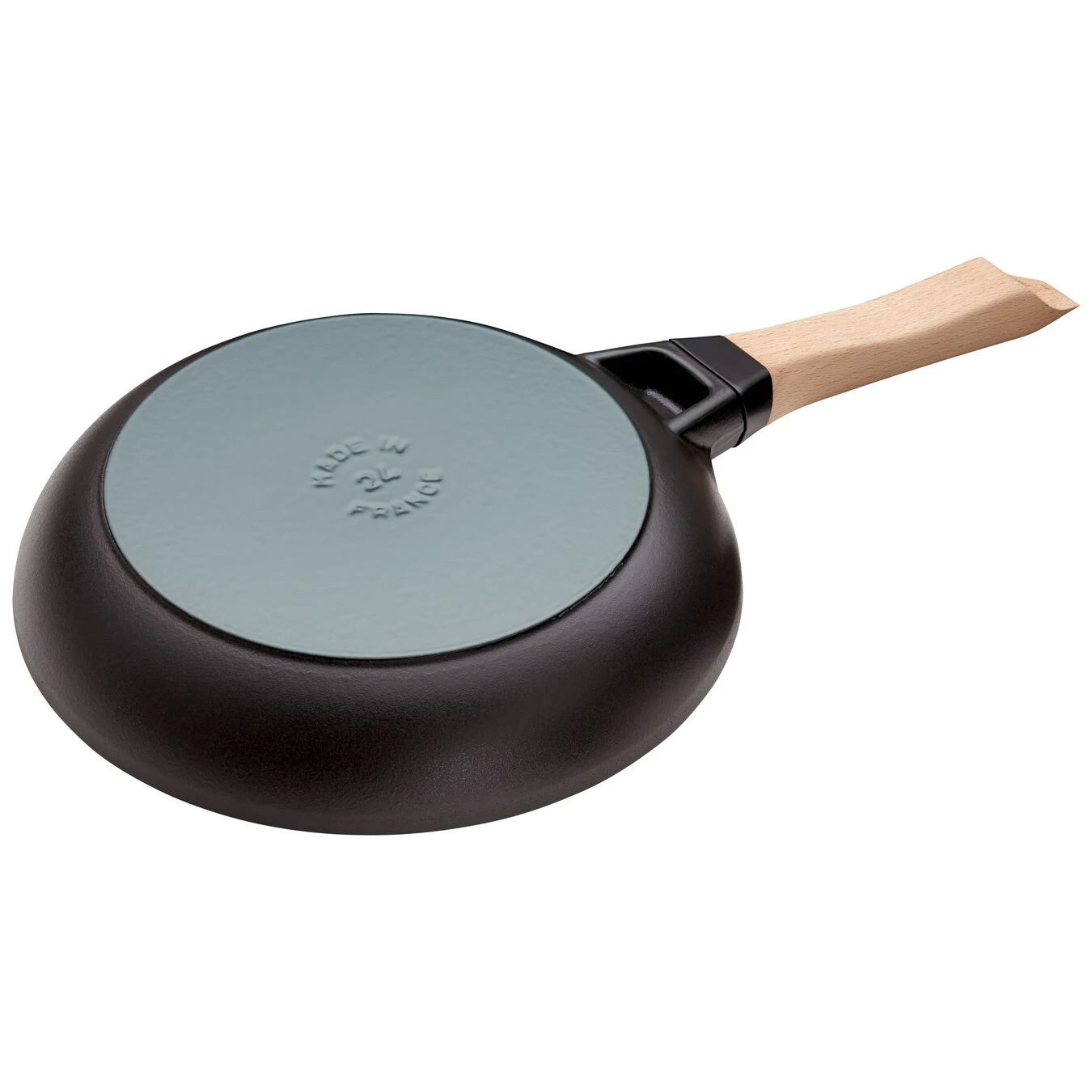Staub Koekenpan Met Houten Handvat 24 Cm, Zwart 2 Staub Koekenpan Met Houten Handvat 24 Cm, Zwart - Afbeelding 2