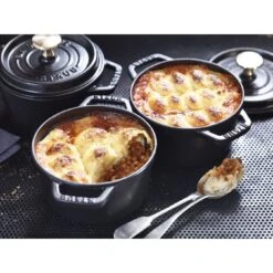 Staub Gietijzeren Braadpan 14 Cm / 800 Ml, Rond, Zwart -Staub Verkoopwinkel 424420687