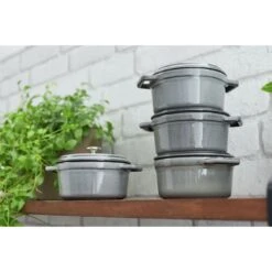 Staub Gietijzeren Braadpan 14 Cm / 800 Ml, Rond, Grafietgrijs -Staub Verkoopwinkel 750032233 1