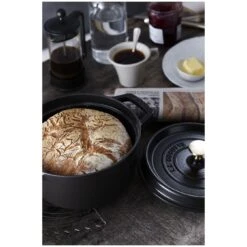 Staub Gietijzeren Braadpan 22 Cm / 2,5 L, Rond, Zwart -Staub Verkoopwinkel 750033064
