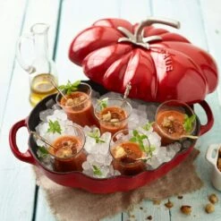 Staub Limited Edition Casserole Tomato 2,5L Ø25cm, Red -Staub Verkoopwinkel staub limited edition casserole tomato 25l 25cm red 5