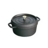Staub Round Casserole In Cast Iron 5,2 L, Black