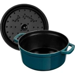 Staub Cocotte Rond 24 Cm 3,8 L, Petrolblauw -Staub Verkoopwinkel staub staub cocotte rond 2