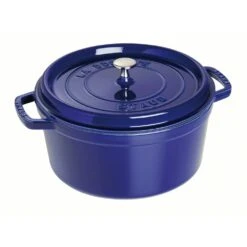 Staub Round Casserole In Cast Iron 6,7 L, Dark Blue